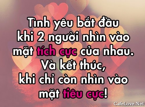 Hình ảnh tâm trạng về tình yêu được Like nhiều nhất Tình yêu bắt đầu tích cực nhưng khi xa thì tiêu cực