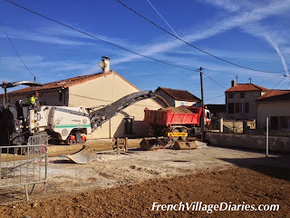 French Village Diaries recycling a road France village life