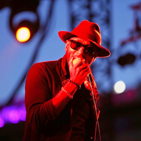 US rapper Mos Def, touring under the name Yasiin Bey, performs on stage during the Nice Jazz Festival on July 12, 2014 in Nice, southeastern France.