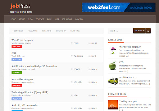jobpress En İyi WordPress Temaları 2013 (35 Adet)