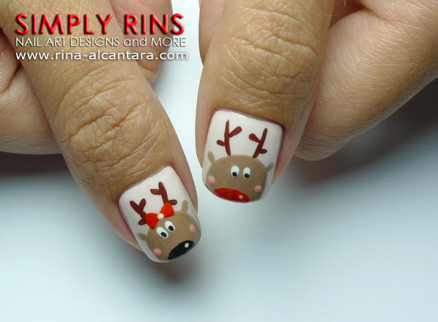 Reindeer Nail Art Design