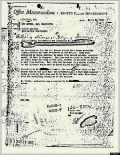 Released Fbi Document Strongly Suggests Ufo Existence