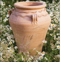 terracotta garden urns planters cretan urn planter clay