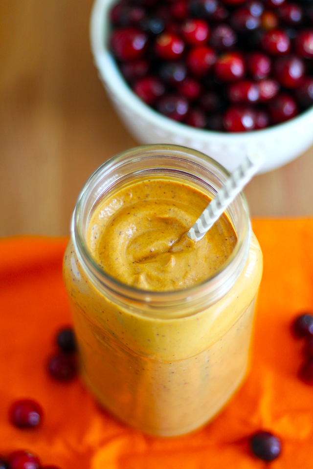 Pumpkin Cranberry Smoothie from dontmissdairy.com