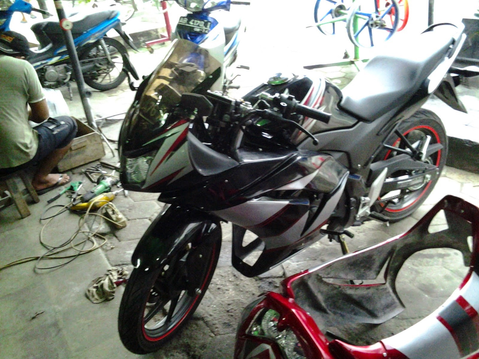 Fairing Byson Modifikasi Ninja 250