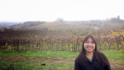 View of rollings hills of vines at Iron Horse Vineyards