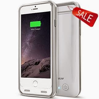 iPhone 6 Battery Case , Trianium Atomic S Portable Charger iPhone 6 Battery Case (4.7 Inches) [White/Silver] - 3100mAh MFI Apple Certified External iPhone Charger Protective iPhone 6 Charger Case / iPhone 6 Charging Case Extended Backup Power Bank Battery Pack Cover Case Fit with Any Version of ...