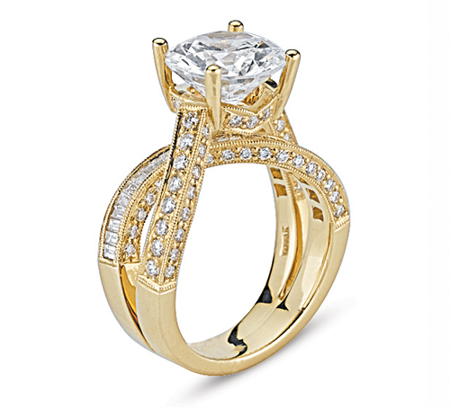 Vanna K Blog: Go Gold with this Unique Diamond Engagement Ring!