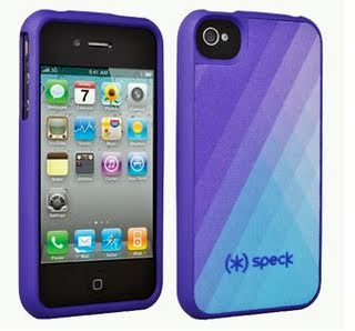 Speck Products Fitted Hard Case with Fabric for iPhone 4/4S - 1 Pack - Carrying Case - Purple