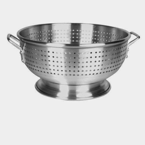  8 Qt. Aluminum Colander Heavy Duty with Base and Handles