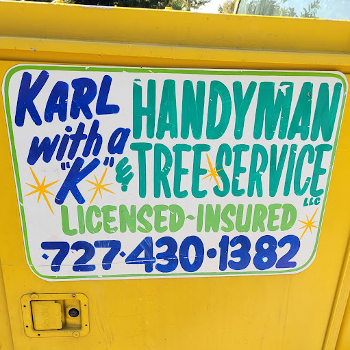 Karl with a "k" Handyman&tree service logo