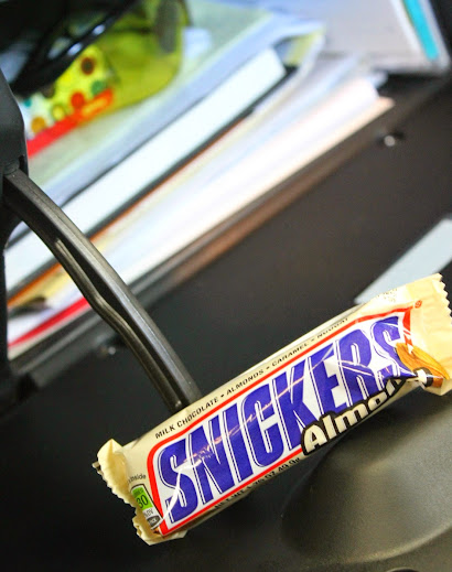 Avoid hangry in the car - stash a SNICKERS® Almond in the glove compartment #WhenImHungry