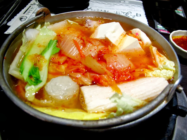 韓式泡菜鍋-台中燒烤店石頭日式炭烤燒肉