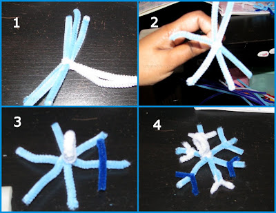 pipe cleaner snowflake