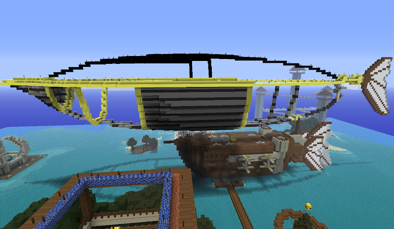 minecraft airship blueprints