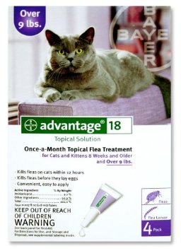  Advantage Once-A-Month Topical Flea Treatment for Cats