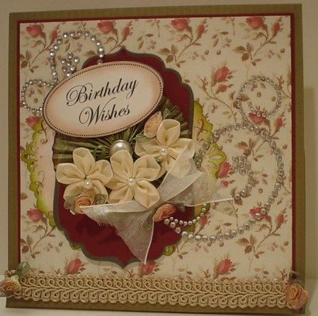 Paper Pearls: Vintage Birthday Wishes Easel Card