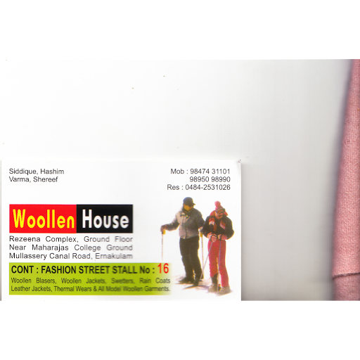 Woollen House, Razeena Complex, Ground Floor, A K Seshadri Road, Shenoys, Ernakulam, Kerala 682011, India, Woollen_Clothing_Store, state KL