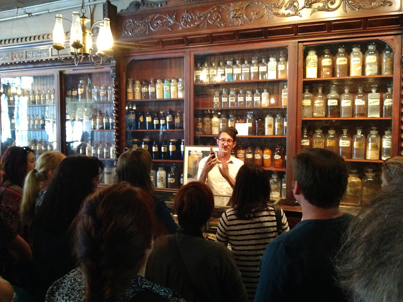 Our enthusiastic story teller at the Pharmacy Museum, New Orleans