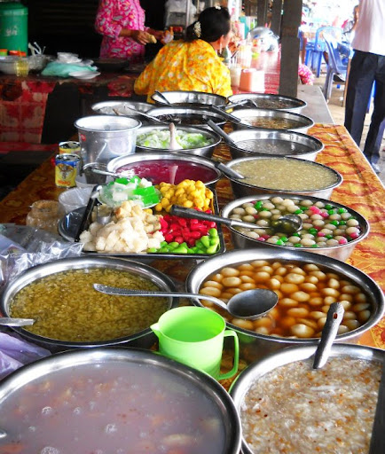 desserts at a market, Cambodia