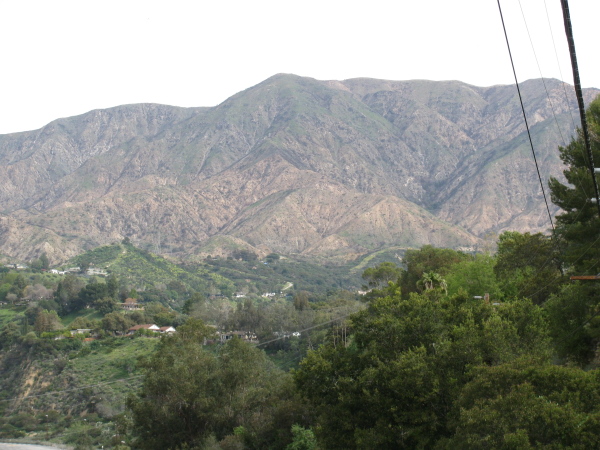 Hills above La Canada-Flintridge.