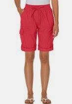 <br />Women's Plus Size Shorts with convertible tabs