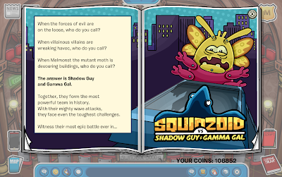 Club Penguin: Squidzoid vs. Shadow Guy and Gamma Gal - February 2014