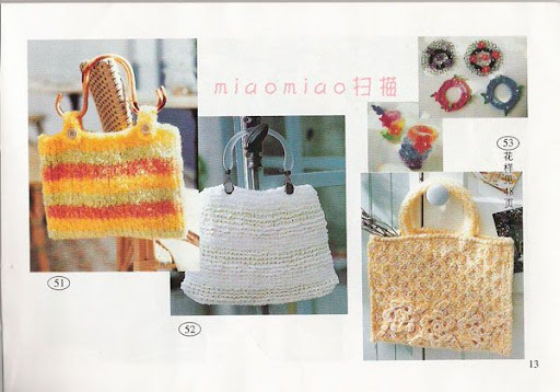 مجلة شنط كروشية ( crochet handbag )أكثر من 100موديل روووعة  بالباترونات  13