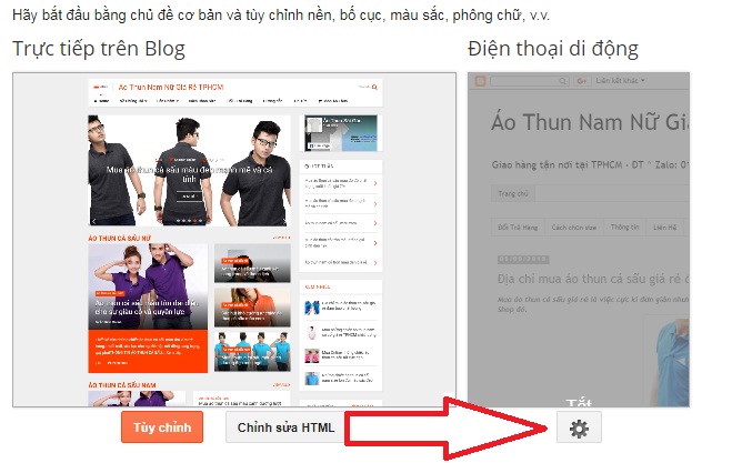 Cài themes cho blogger