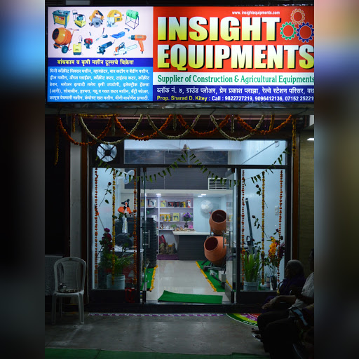 Insight Equipments, Block no 7, Ground floor, prem prakash plaza, near main railway station, Wardha, Maharashtra 442001, India, Construction_Equipment_Supplier, state MH