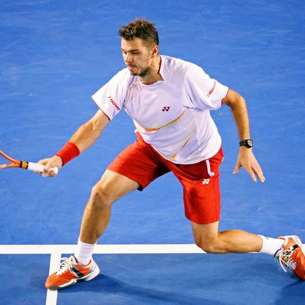 The Spaniard played a poor drop-shot which was followed by a double-fault to open the door for Wawrinka. The Swiss again had a break point in Nadal's next service game as he held his own serves without undue pressure.