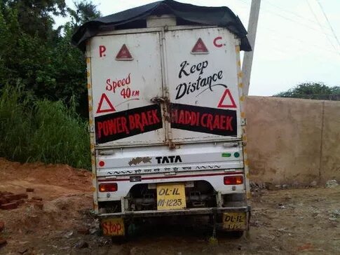 funny quotes, funny slogans, quotes and slogans behind vehicles, funny quotes behind indian trucks, epic slogans written on trucks, funny quotes about truckers, truck quotes, truck quotes in hindi, funny truck shayari 