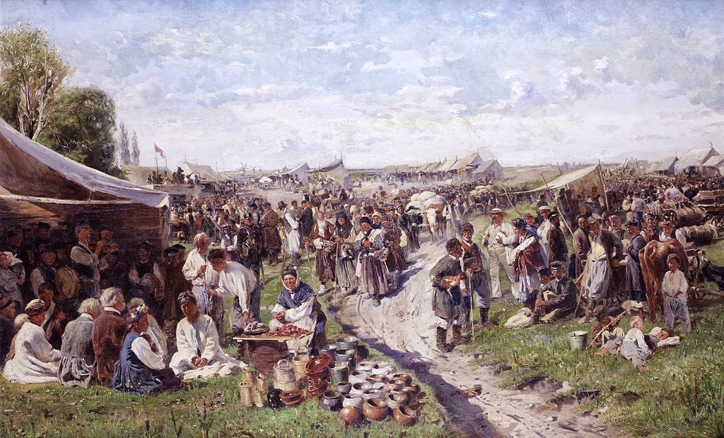  Vladimir Makovsky - Fair (Little Russia), 1885