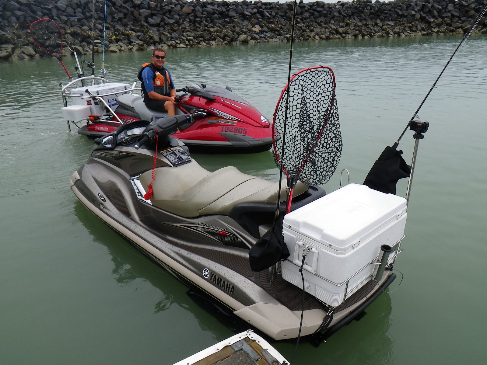 Jet ski fishing Blog: Report 051 Extreme Jetskifishing to catch dinner…  22nd of January 2011