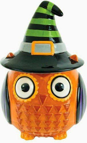  Boston Warehouse All Owl's Eve Witch Cookie Jar