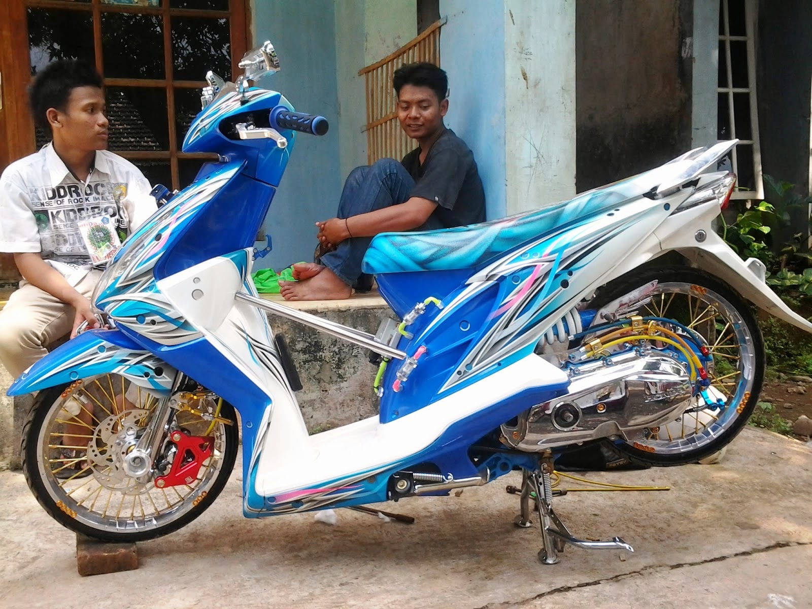 106 Modif Skotlet Honda Beat Fi Modifikasi Motor Beat Terbaru