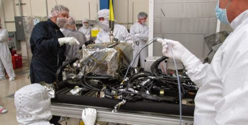Two Goes R Instruments Complete Spacecraft Integration