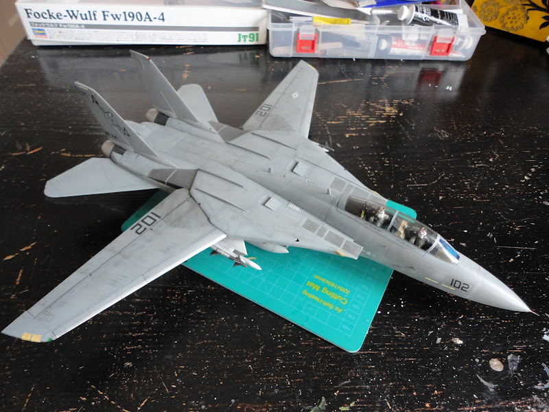 Hasegawa 1:48 F-14A+ Tomcat VF-74 'Bedevilers' (Using PT12, the F-14D CVW-14 kit) FINISHED DSC00825