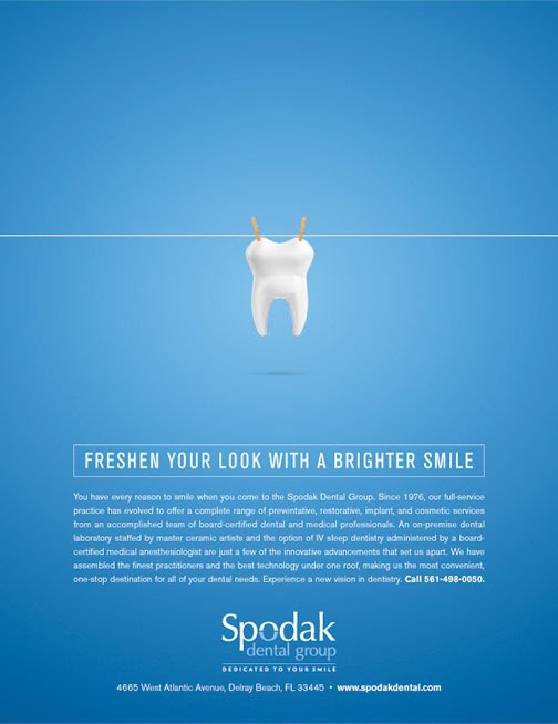 Серия рекламных плакатов для стоматологии