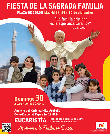 Fiesta de las Familias, domingo 30 de diciembre en la Plaza de Colón