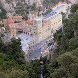 The Sant Joan Funicular Back Down Hill - Montserrat, Spain