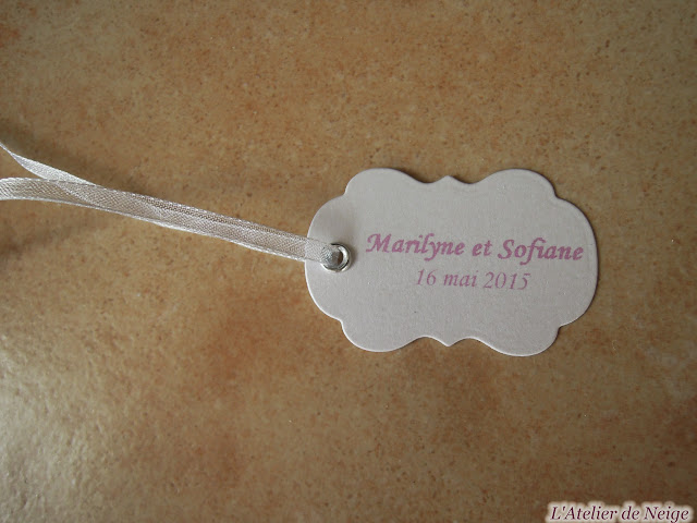 119 - Etiquettes Mariage  Marilyne et Sofiane 16 mai 2015