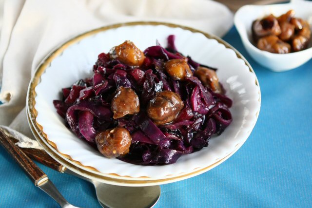 Angie's Recipes . Taste Of Home: Red Wine braised Cabbage with Caramelized  Chestnuts
