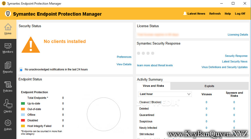 Symantec Endpoint Protection 14.2.1023.0100 Full Key, Phần Mềm Diệt Virus  Cho Máy Chủ.