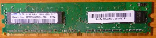  Samsung 512MB DDR2 PC2-4200U 533MHz 1Rx8 M378T6553CZ3-CD5