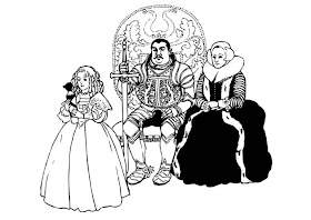 Feudal lord and his family coloring pages