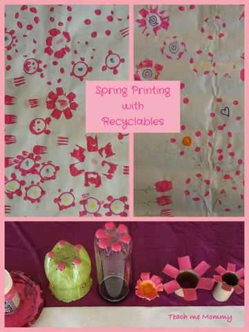 Spring printing with recyclables