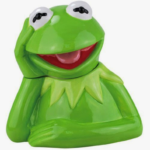  Westland Giftware Ceramic Cookie Jar, 10.25-Inch, Disney Muppet Kermit the Frog