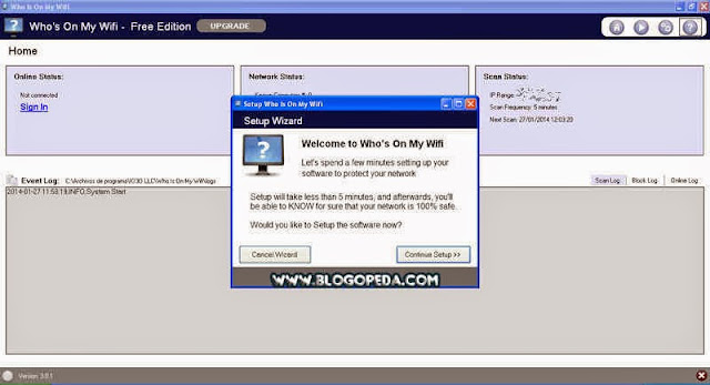 Interfaz del programa evitar que alguien se conecte a tu router y te robe wifi