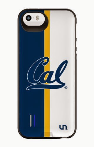  Uncommon LLC University of California - Berkeley Half Color Power Gallery Battery Charging Case for iPhone 5/5S - Other Chargers - Retail Packaging - Blue/Yellow/White